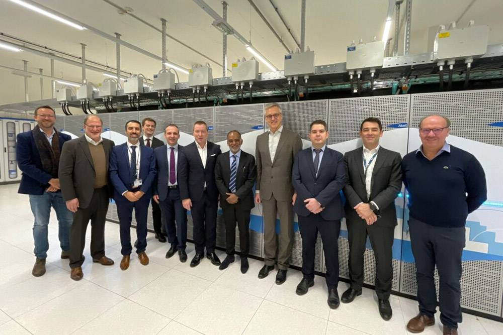 Marc Hansen Minister for Digitalisation visits MeluXina Supercomputer
